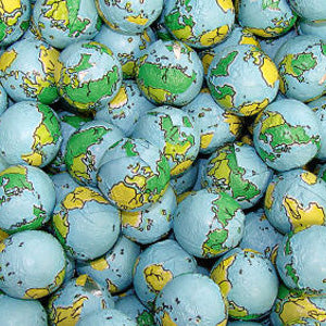 Chocolate Earths Globe Balls - 5lb Bag