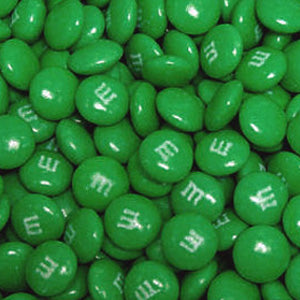 Dark Green M&M's - Milk Chocolate 10lb