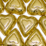 Gold Milk Chocolate Hearts - Foil Wrapped 5lb Bag