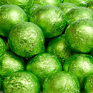 Kiwi Milk Chocolate Balls - Foil 10lb