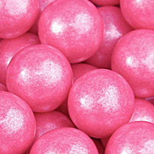 Bright Pink Shimmer Bubble Gum Balls - 2lb