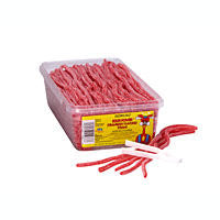 Sour Power Straws Strawberry - 200ct