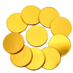 Gold Chocolate Coins Plain - 1.5-Inch 5lb Bag