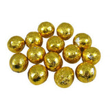 Gold Chocolate Marbles - Foil Wrapped 5lb Bag