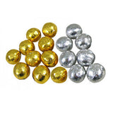 Gold & Silver Chocolate Marbles - Foil Wrapped 5lb Bag