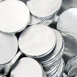 Silver Chocolate Coins Plain - 5lb Bag