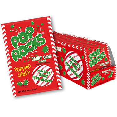 Candy Cane Pop Rocks - 24ct