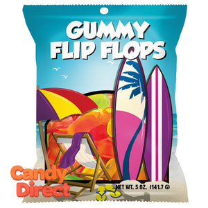 Amusemints Gummy Flip Flops 5oz Peg Bag - 12ct