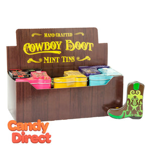 Assorted Mints Tin Cowboy Boot - 24ct