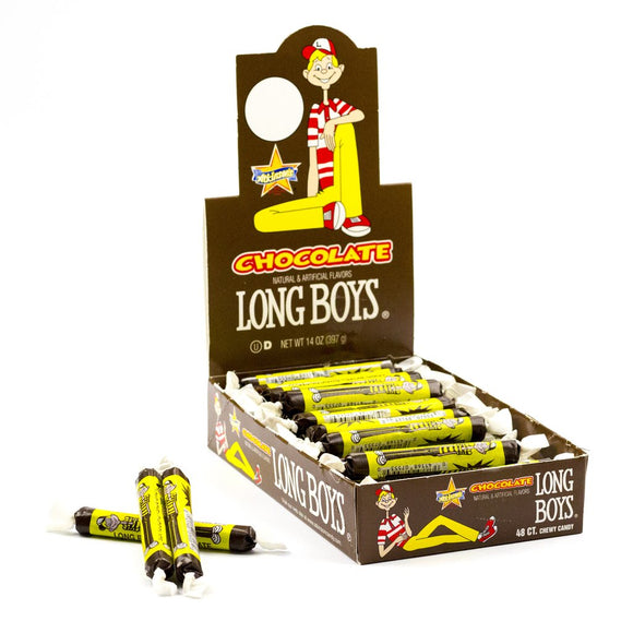 Atkinson Long Boys Chocolate Candy - 48ct