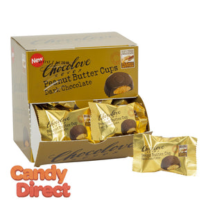 Chocolove Dark Chocolate Peanut Butter Cups 0.6oz - 50ct