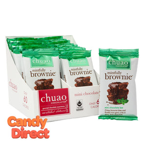 Chuao Mini Mintfully Brownie Dark Chocolate 0.39oz Bar - 24ct