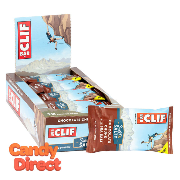 Clif Sweet & Salty Chocolate Sea Salt Bar 2.4oz Bar - 12ct