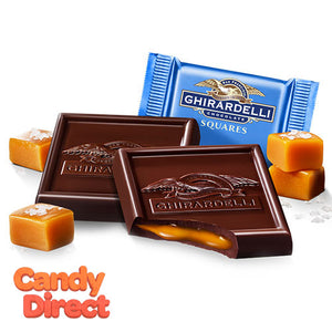 Dark Chocolate Sea Salt Caramel Ghirardelli Squares Caddy - 50ct