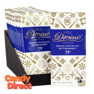 Divine Baking Bars 70% Bittersweet 5.3oz - 12ct