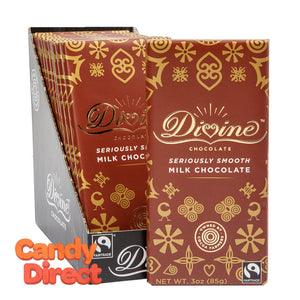 Divine Bars Milk Chocolate 3oz - 12ct