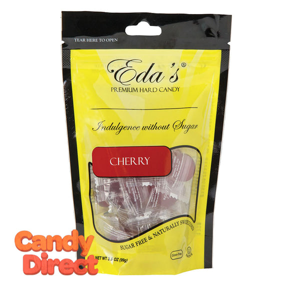 Eda's Cherry Sugarfree 3.5oz Pouch - 12ct