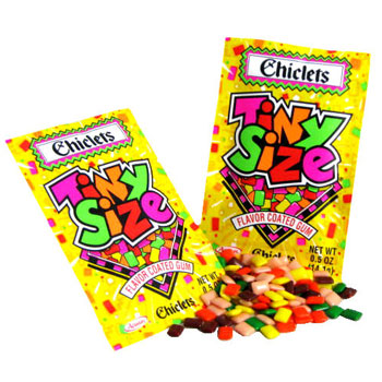 Tiny Size Chiclets Fruit Flavor Gum - 20ct