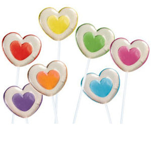 Two-Tone Heart Twinkle Pops - 120ct