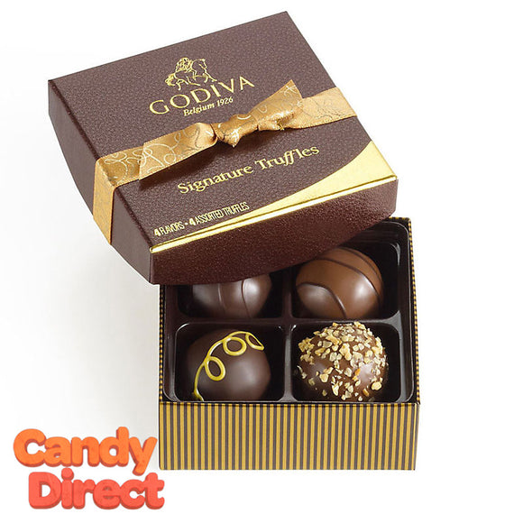 Godiva Gift Box Signature Truffles 4-Piece - 12ct