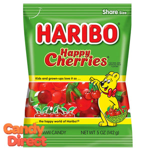 Happy Cherries Haribo Gummi Candy 5oz Bag - 12ct