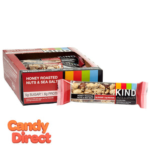 Kind Honey Roasted Nuts And Sea Salt 1.4oz Bar - 12ct