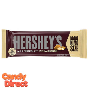 King Size Milk Chocolate Hershey's Almonds Bar - 18ct