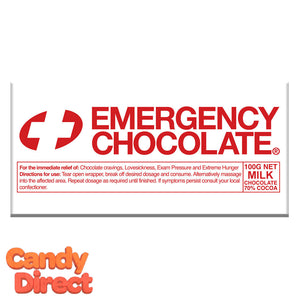 Milk Chocolate Emergency Bars - 10ct