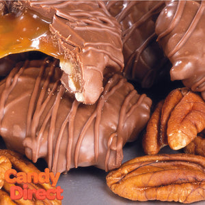 Milk Chocolate Pecan Caramel Patties - 25lb