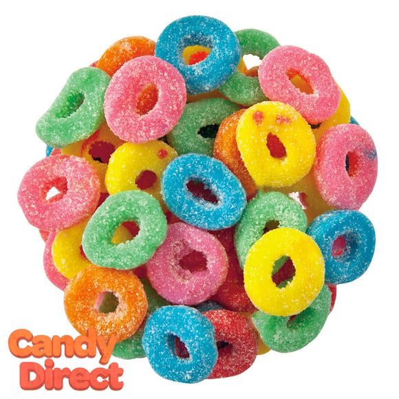 Mini Sour Gummy Rings Assorted - 5lb Bulk