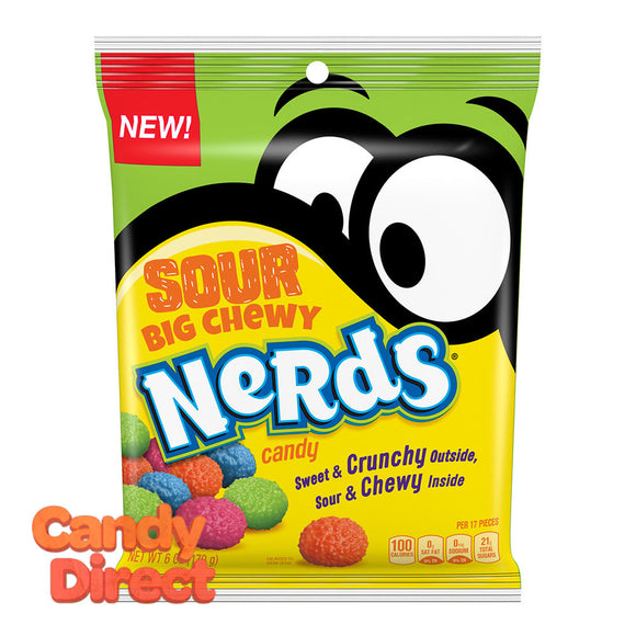 Nerds Chewy Sour Big 6oz Peg Bag - 12ct