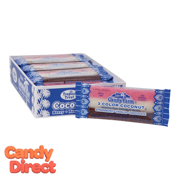 Neapolitan Coconut Bars - 24ct