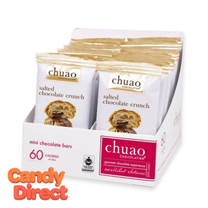 Salted Chocolate Crunch Chuao Mini Chocolate Bars - 24ct