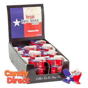 Texas Lone Star Flag Shape Mints Tin - 24ct