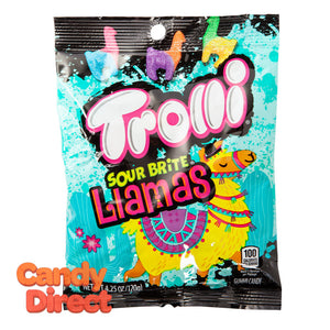 Trolli Llamas Sour Brite 4.25oz Peg Bag - 12ct