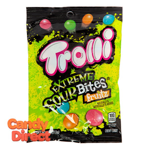 Trolli Sour Bites Extreme 4oz Peg Bag - 12ct