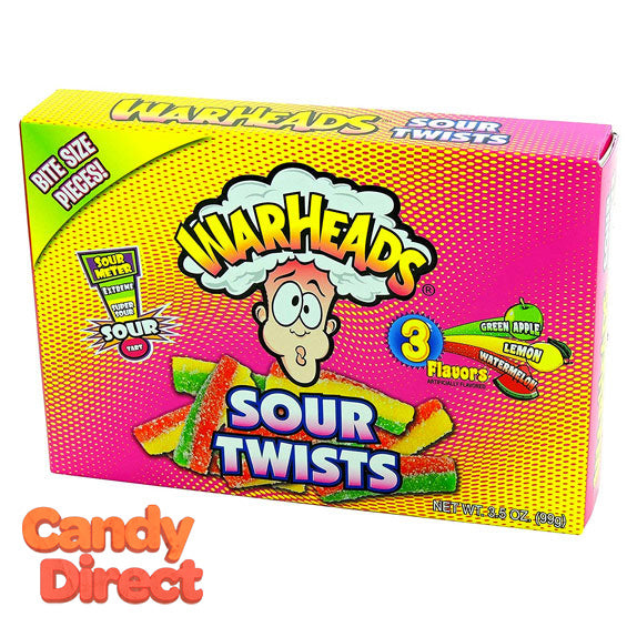 Warheads Sour Twists Theater Box - 12ct